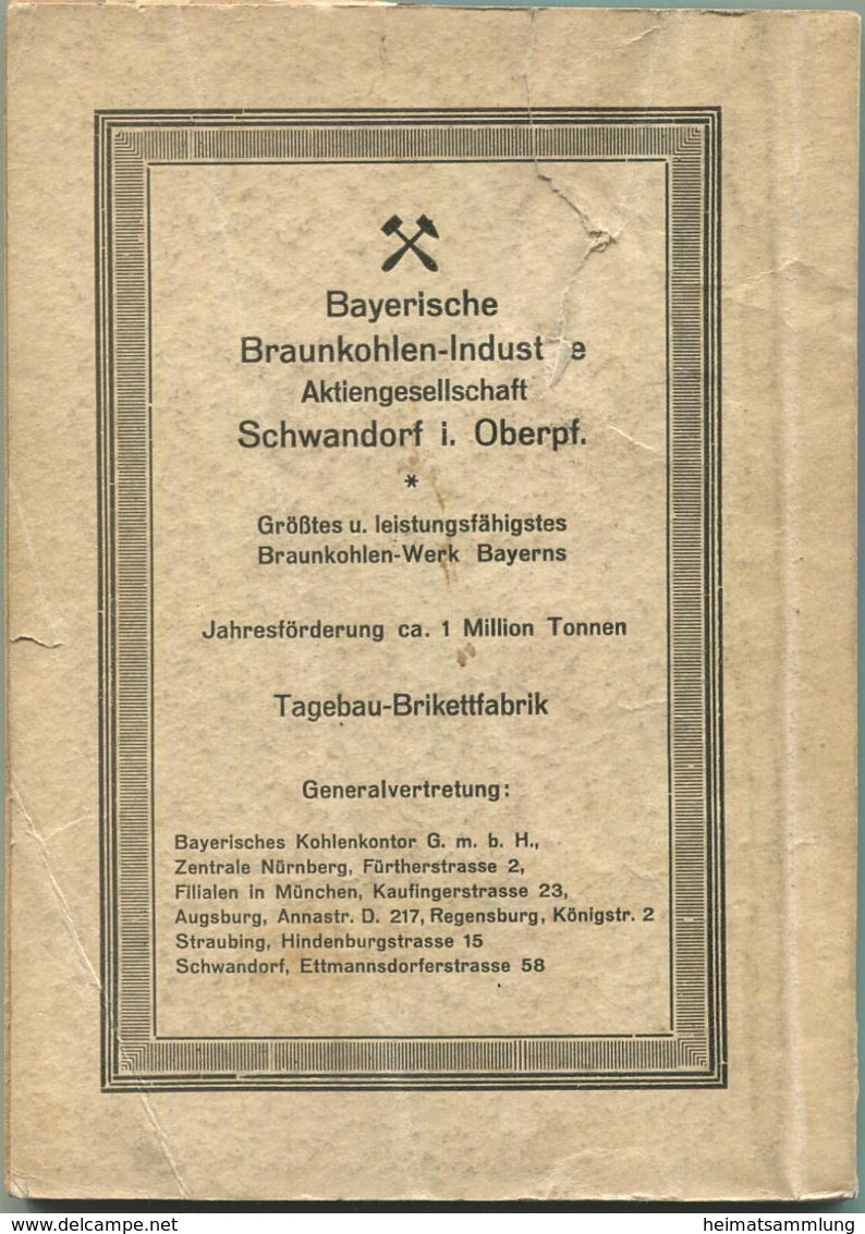 Durchs Naabtal Von Regensburg Bis Schwandorf 1925 - Gottfried Huber - Wanderung Durch Das Nabtal Und Die Angrenzenden Ge - Bavière