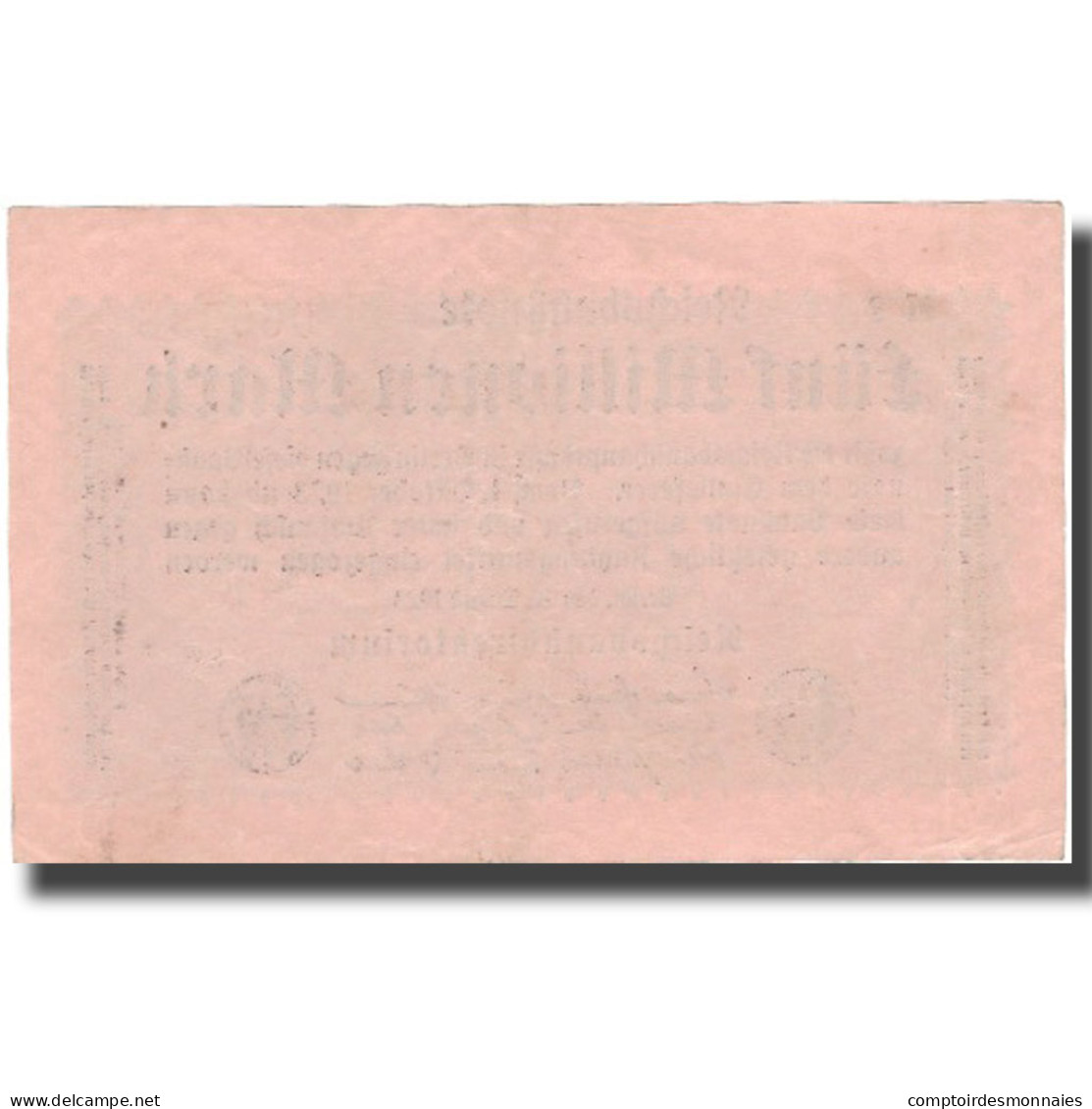 Billet, Allemagne, 5 Millionen Mark, 1923, 1923-08-20, KM:105, SUP - 5 Millionen Mark