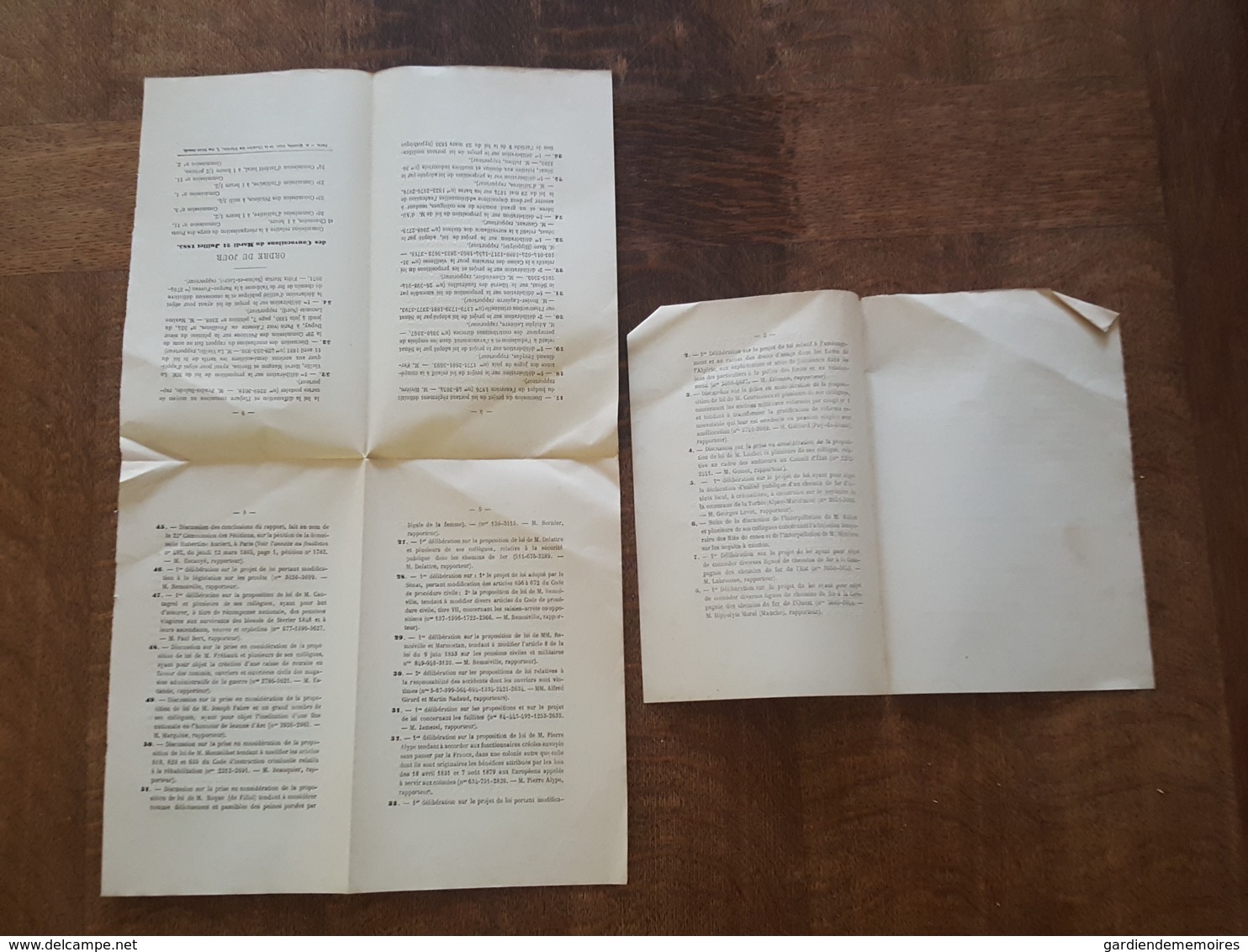 1885 - Feuilleton - Chemin De Fer De Brienne Le Chateau à Sorcy Et Paris à Orléans, Valdonne, Crémaillère De La Turbie, - Decrees & Laws