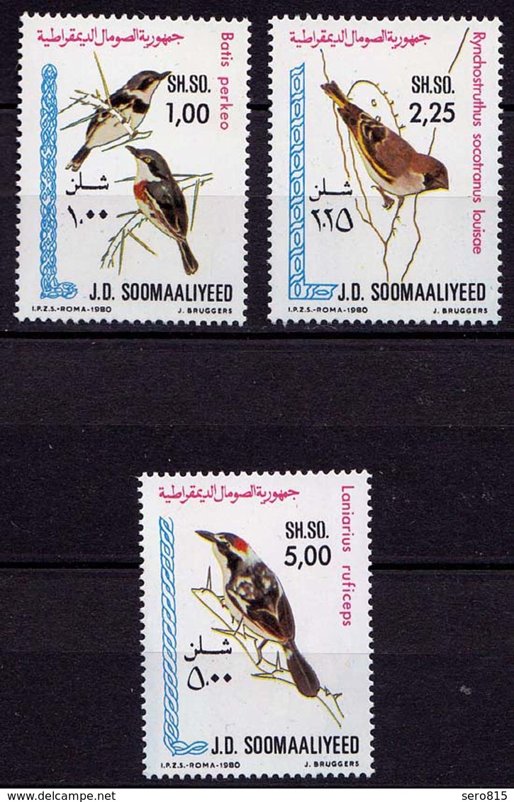 Somalia  Vögel Birds Wildlife 1980 ** Mi.  294-296  (9479 - Autres & Non Classés