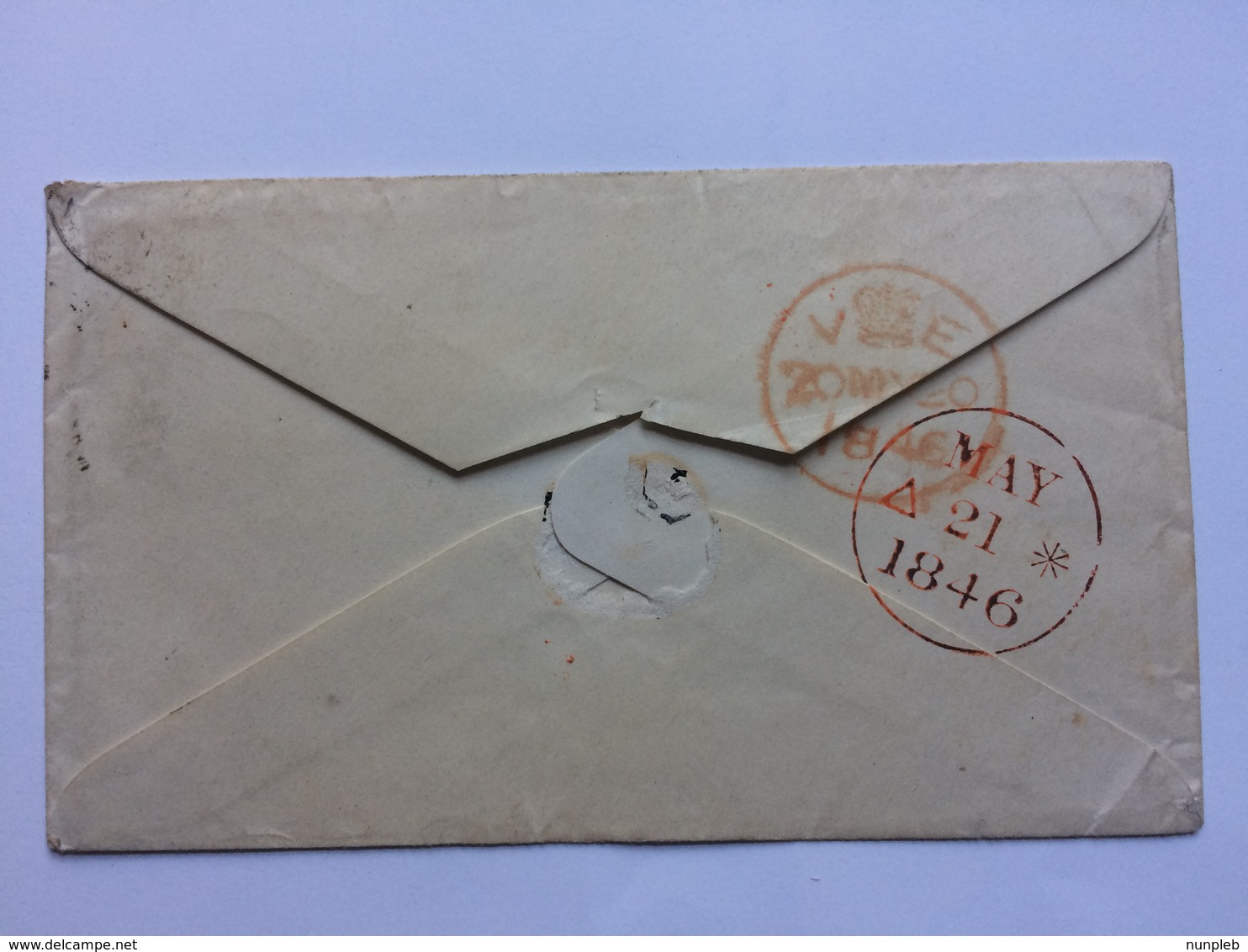 GB - Victoria 1846 Cover To Edinburgh - Diamond 8 London Postmark - Covers & Documents