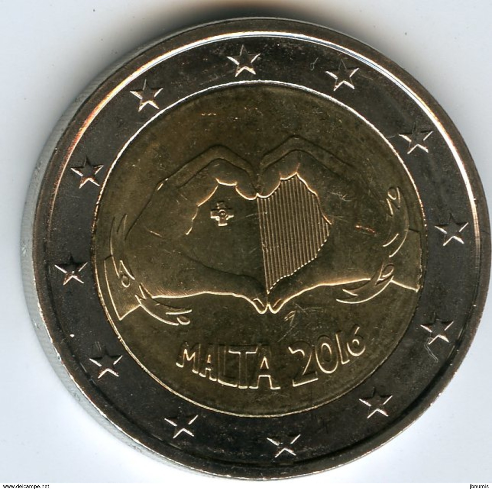 Malte Malta 2 Euro 2016 Love Amour Coeur UNC - Malte