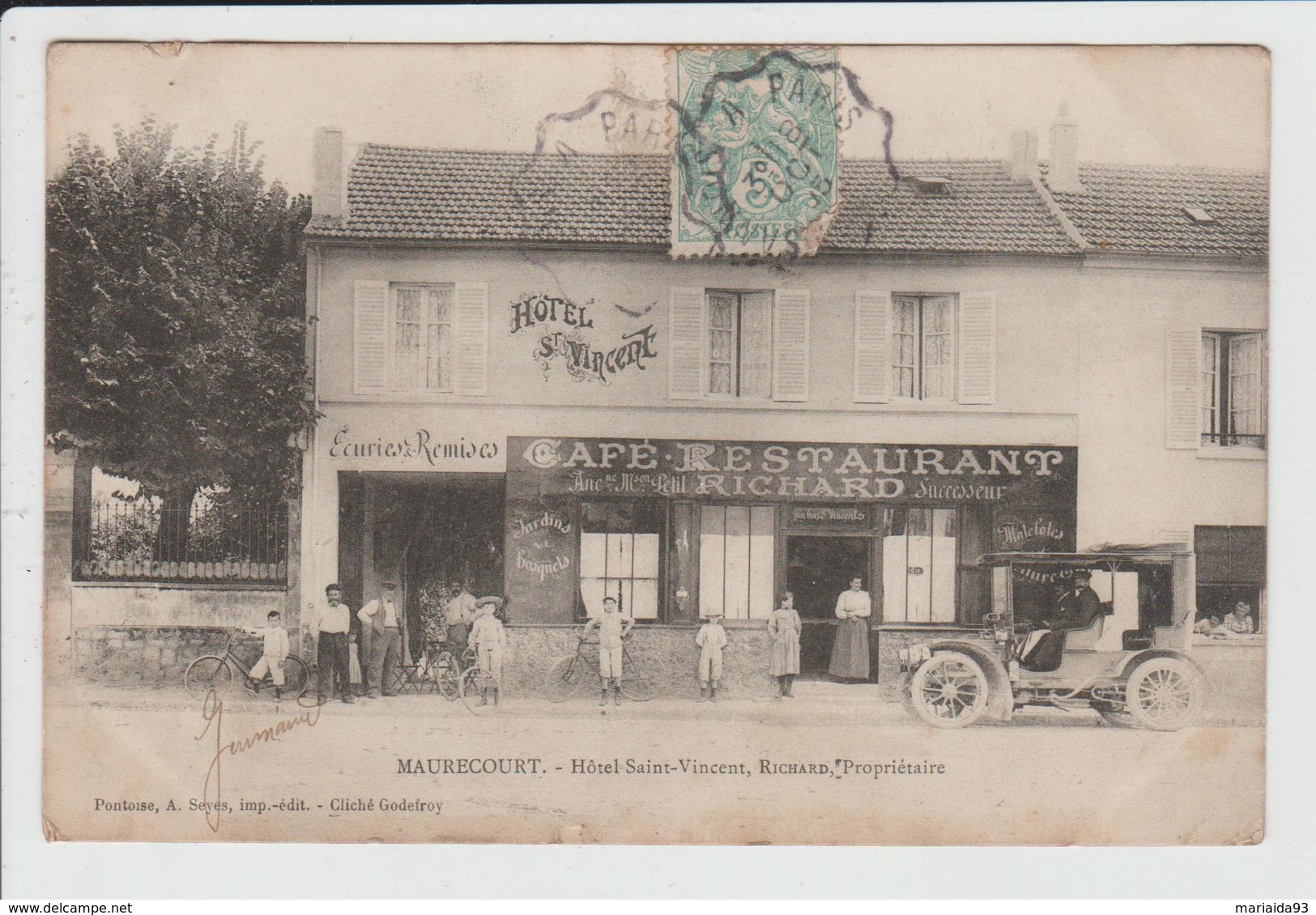 MAURECOURT - YVELINES - HOTEL SAINT VINCENT - RICHARD PROPRIETAIRE - Maurecourt