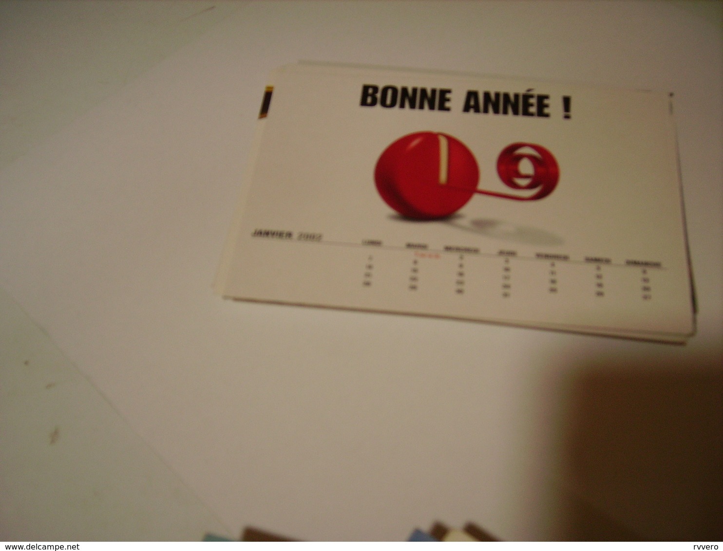 CARTE POSTALE BONNE ANNEE PUBLICITE BABYBEL  JANVIER  2002 - Publicité