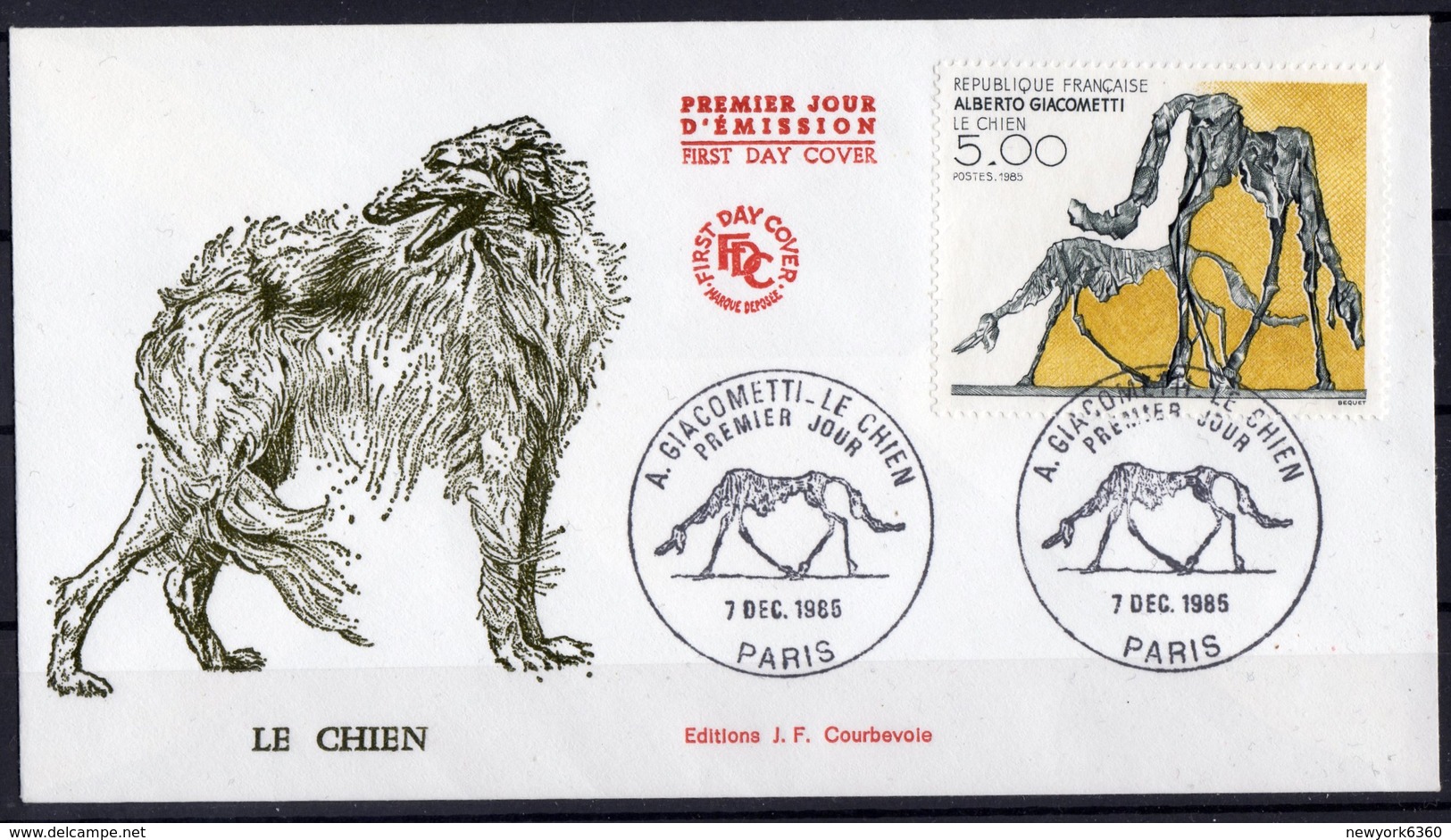 07/12/1985  FDC  N° 2383 - 1980-1989