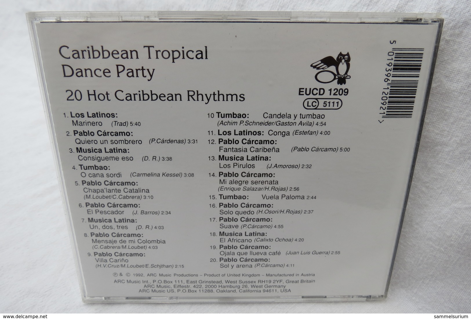 CD "Caribbean Tropical Dance Party" 20 Hot Caribbean Rhythms - Sonstige & Ohne Zuordnung