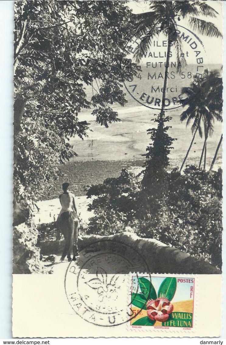 WALLIS & FUTUNA : Carte Du 4/03/58 "Merci Europe 1 " - Cartoline Maximum