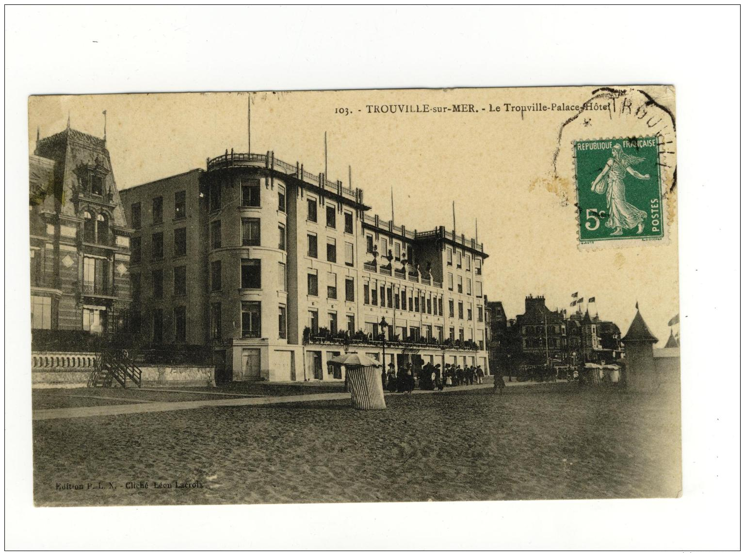 CPA Trouville Sur Mer Le Trouville Palace Hôtel - Trouville