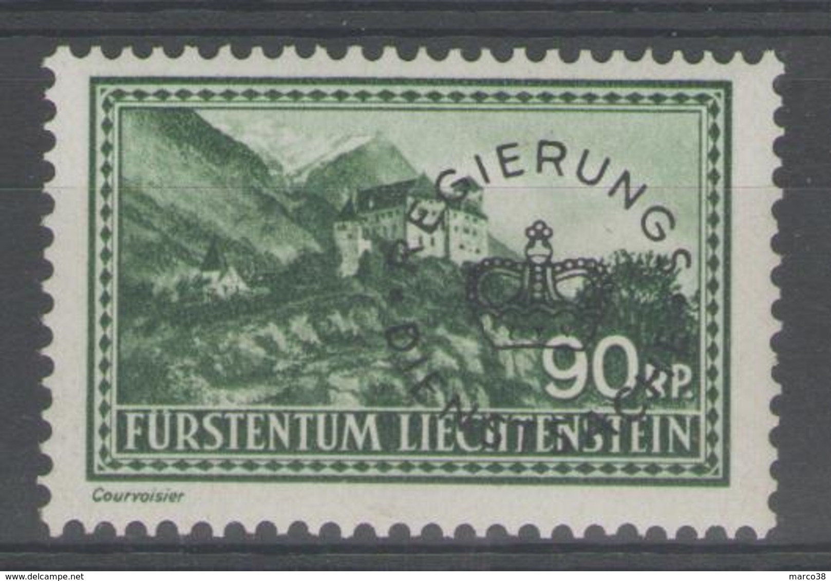 LIECHTENSTEIN:  Serv.n°12 **      - Cote 33€ - - Oficial