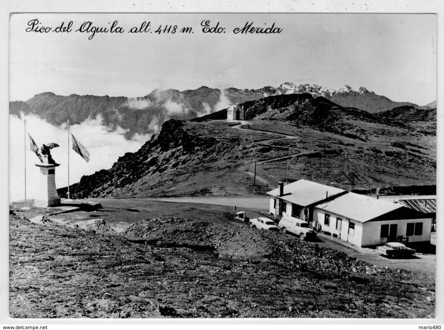 MERIDA     PICO  DEL  AGUILA  MONTE   EDO      2 SCAN          (VIAGGIATA) - Venezuela