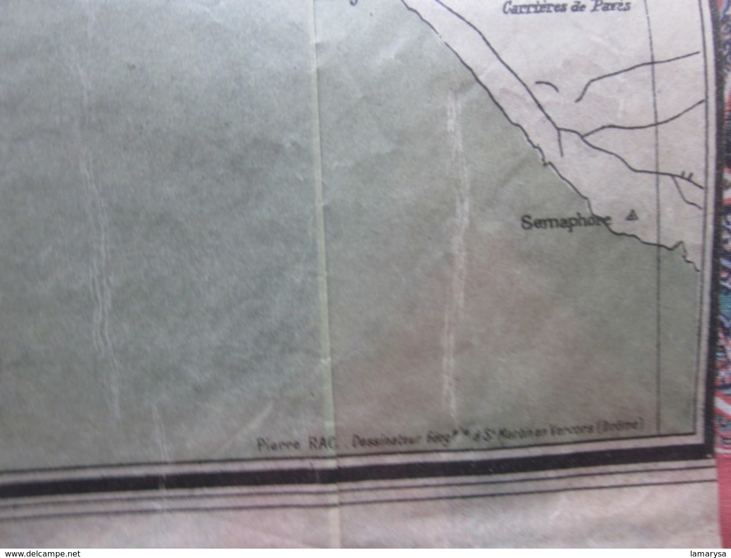 CARTE GÉOGRAPHIQUE PLAN COMMUNE DE MARSEILLE & ENVIRONS-PAPIER ORIGINAL FIN-INDICATEUR MARSEILLAIS Année à Déterminer ? - Geographical Maps