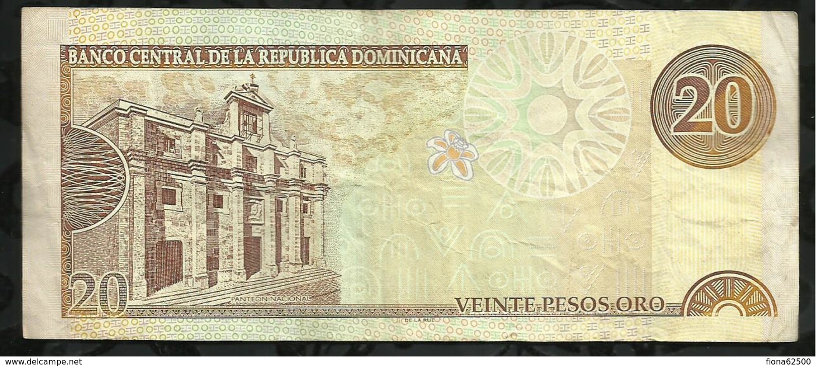 REPUBLIQUE DOMONICAINE . 20 PESO ORO . - Dominicaine