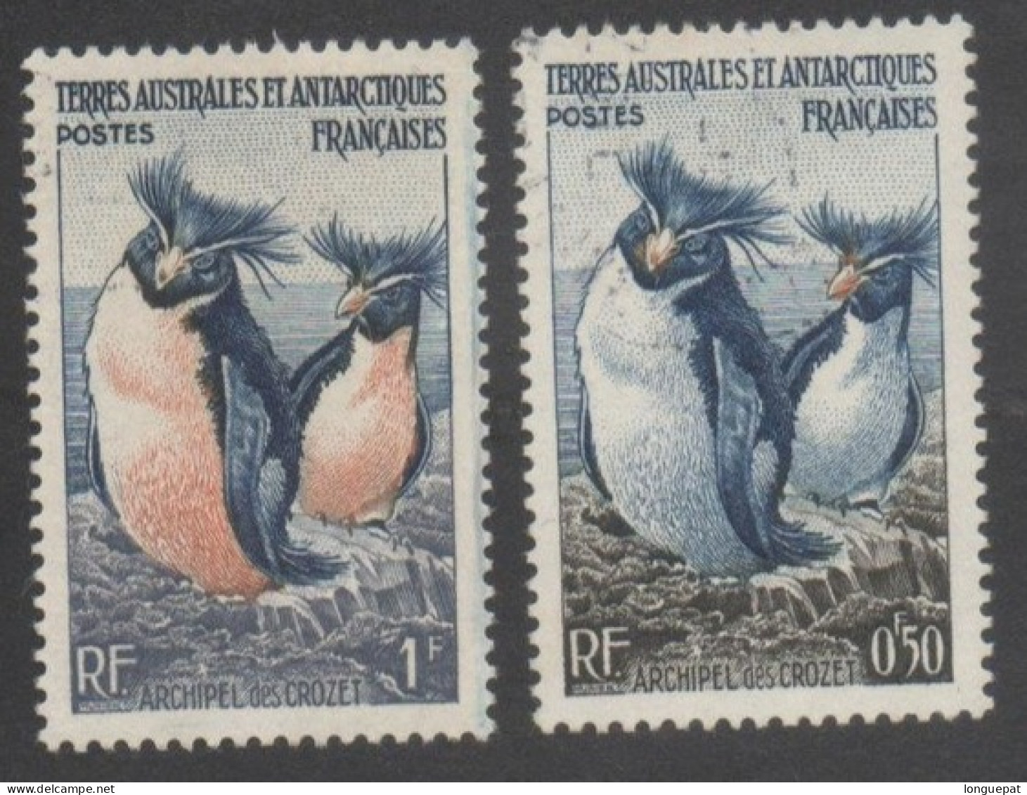 TERRES AUSTRALES Et ANTARCTIQUES Fçaises - Faune - Manchots Gorfous (Crozet) - Used Stamps