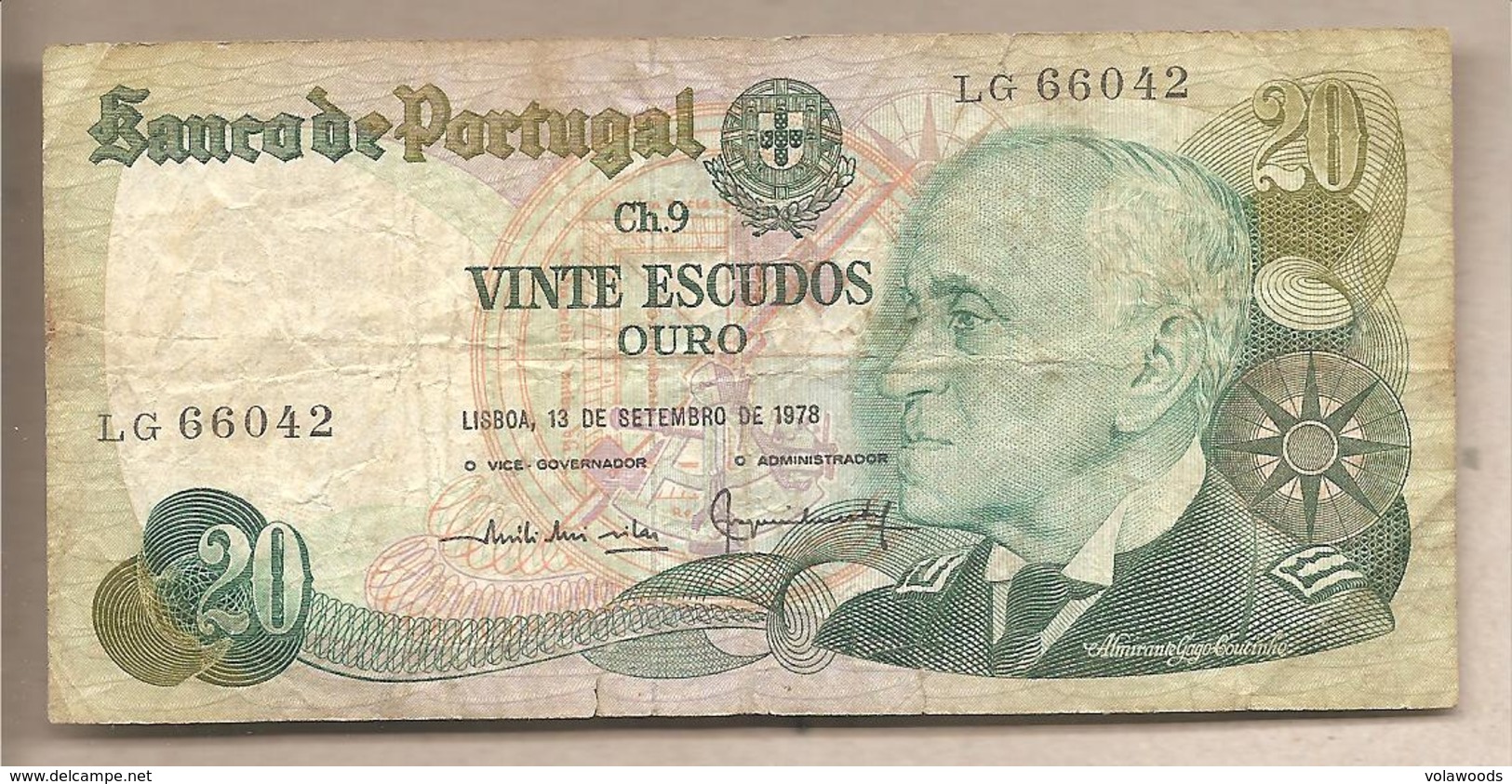 Portogallo - Banconota Circolata Da 20 Escudos P-176a.3 - 1978 - Portogallo