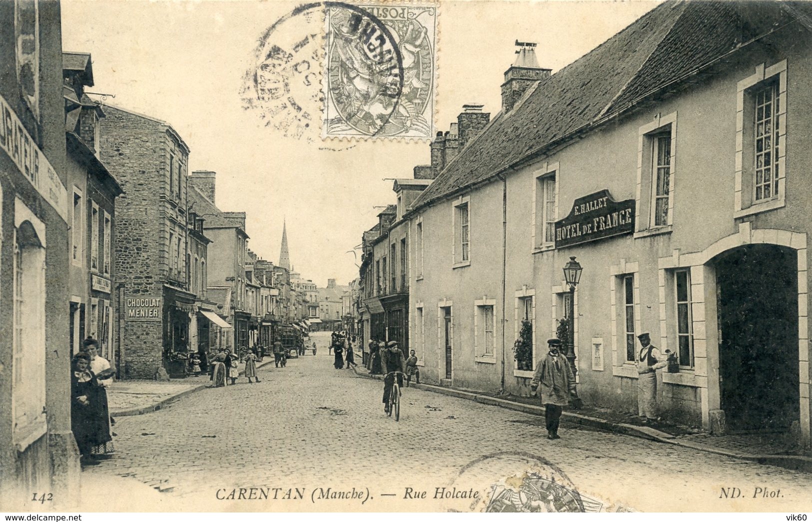 50  CARENTAN RUE HOLCATE ANIMEE - Carentan