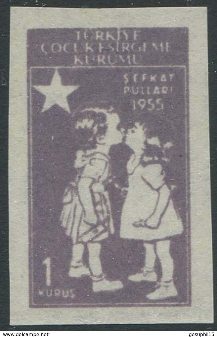 TÜRKEI / ZZC MiNr. 187 Ungezähnt / Kinderhilfe / 23.04.1955 / Postfrisch / MNH / ** - Ungebraucht