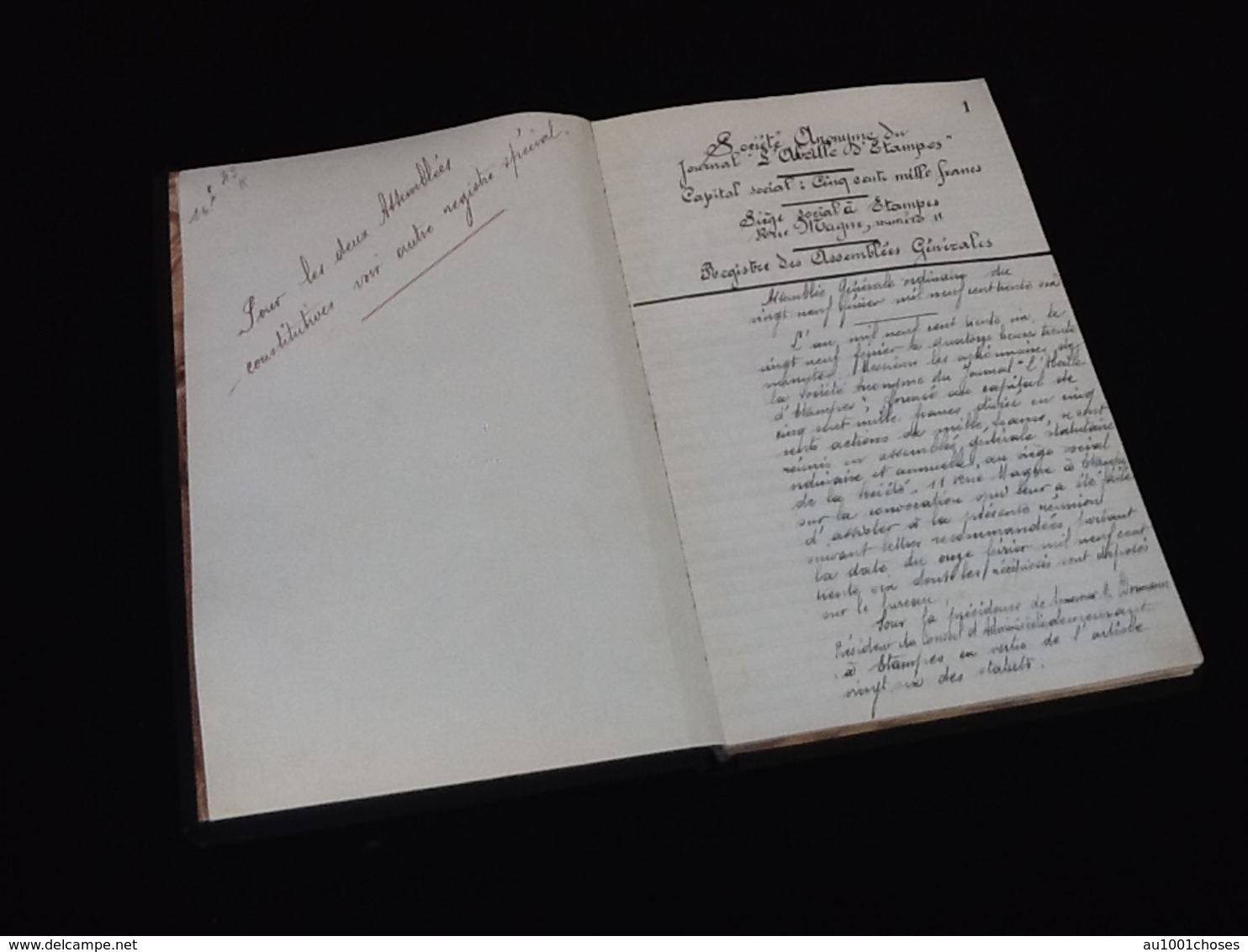 L' Abeilles D' Etampes (Essonne) Assemblées Générales Du 29 Février 1936 - Documents Historiques