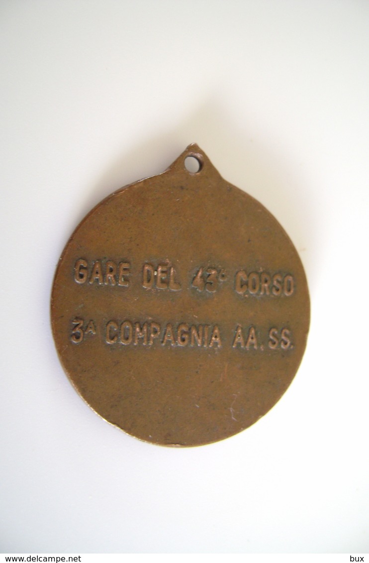 CORSA   MARATONA  GARE DEL  43° CORSO  3a Compagnia AA. SS.   SPORT MEDAGLIA MEDAL  MILITARE - Athlétisme