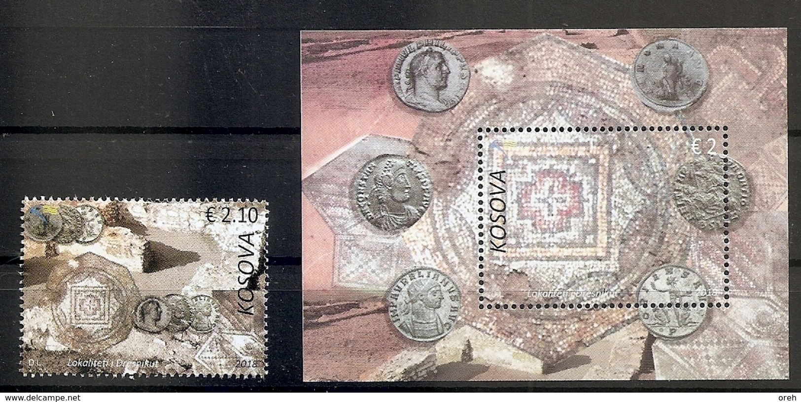 KOSOVO 2018,Legacy-Ancient Locality Of Dresnik,MOSAIC,OLD MONEY,COINS,,MNH - Kosovo