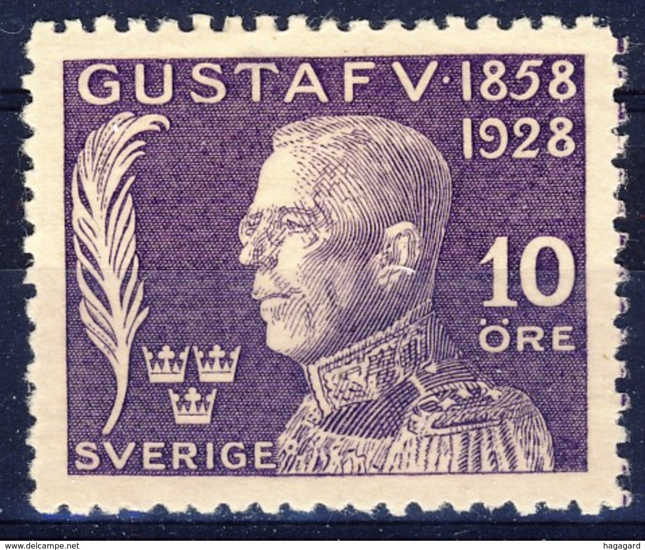 +D2872. Sweden 1928. Gustav V. Michel 209. MH(*) - Neufs