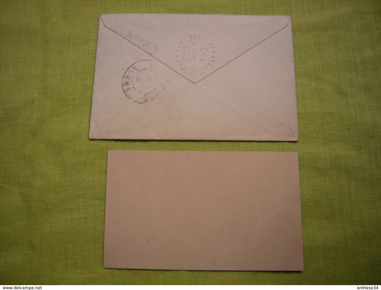 CDV Autographe + Enveloppe 1902 De L.L Klotz Député De Montdidier - Cartes De Visite