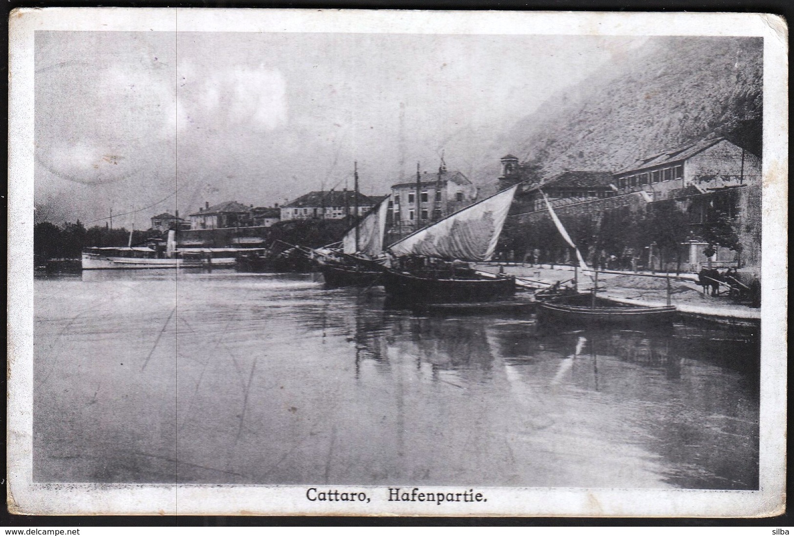 Montenegro / Kotor - Cattaro / Hafenpartie, Port, Luka / Boats / KuK Etapenpost 267 / Feldpost - Montenegro