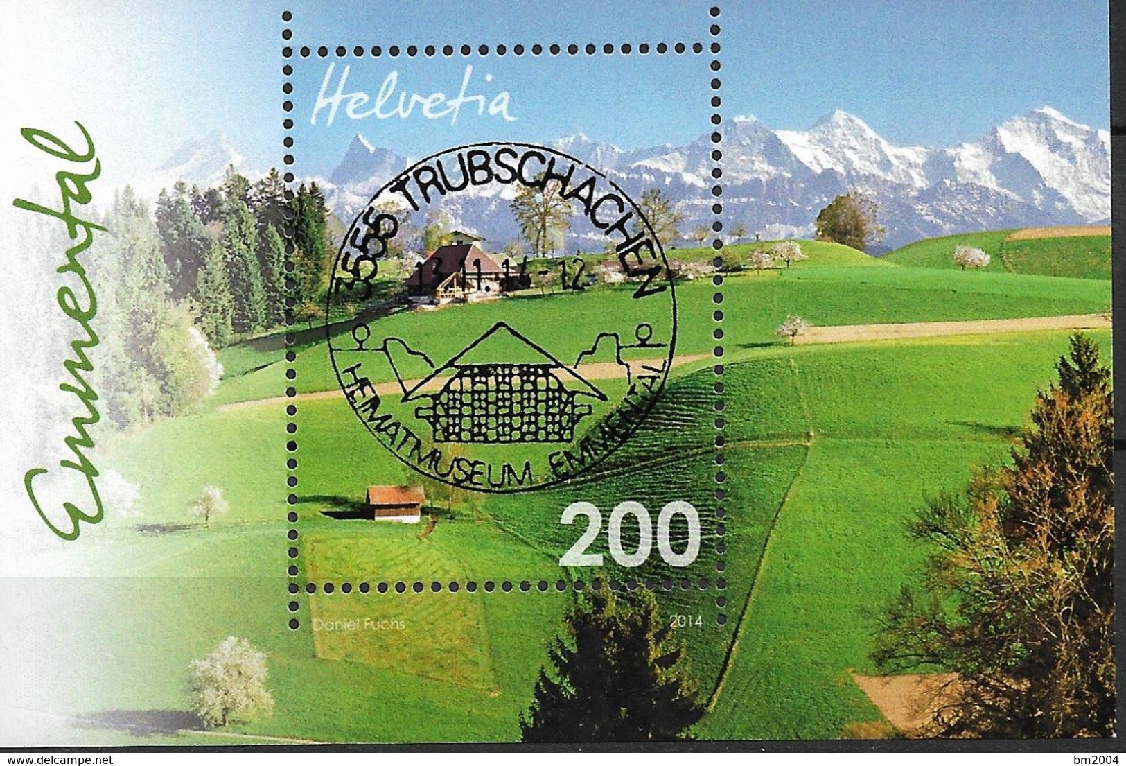 2014.  Schweiz Mi.  Bl 57   Used  Emmental - Blocks & Kleinbögen