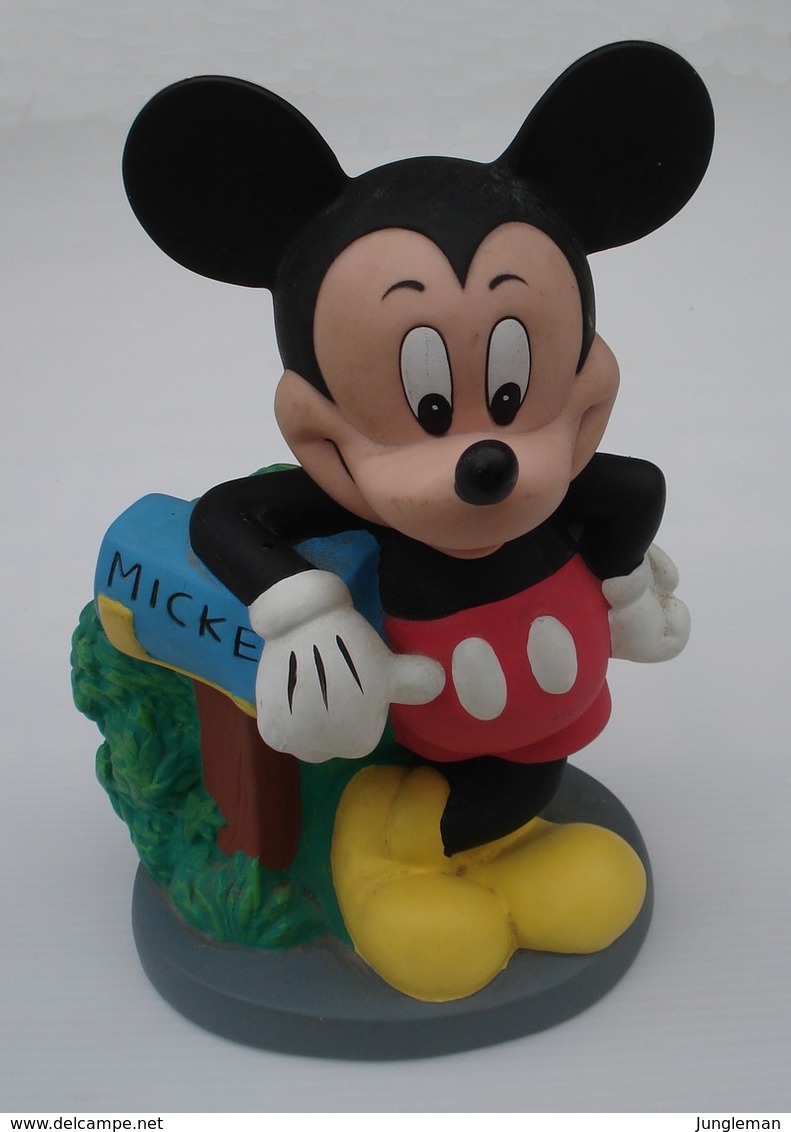 Tirelire Mickey En Plastique Dur - Sans Marque - Sans Date - Hauteur 21 Cm - Disney