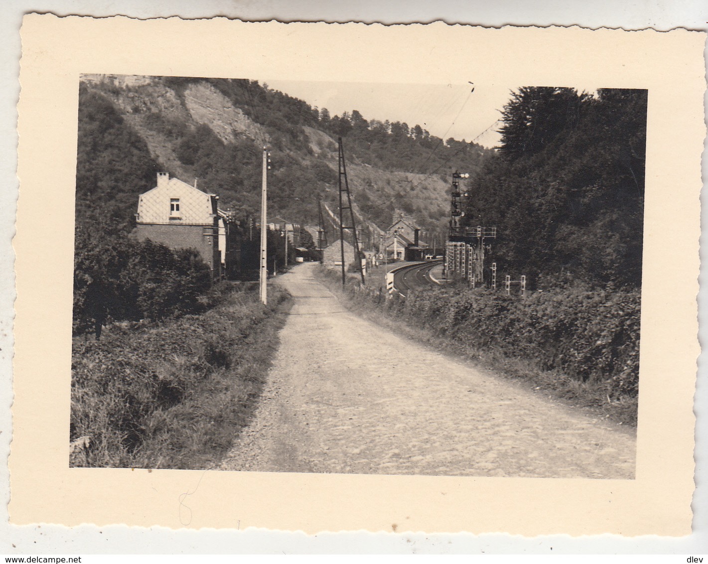 Rivage - La Gare Et L' Hôtel De La Ferme - 1949 - Photo Format 8.5 X 11.5 Cm - Lugares