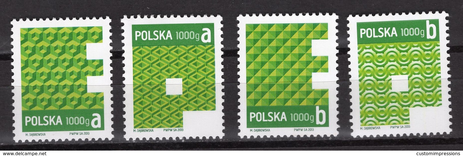 POLAND - 2013 Economic & Priority Stamps  M90 - Nuovi