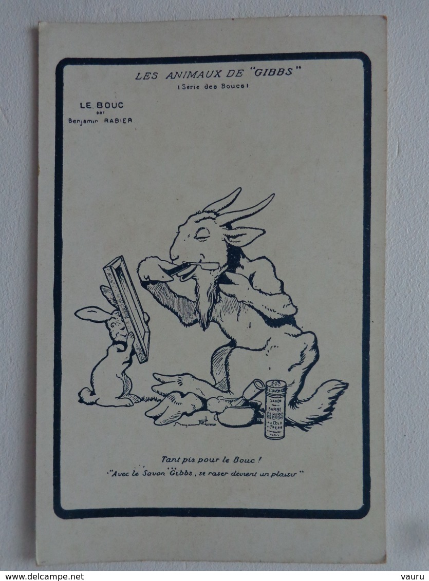 ILLUSTRATEUR BENJAMIN RABIER LES ANIMAUX DE GIBBS LE BOUC ET LE LAPIN - Rabier, B.