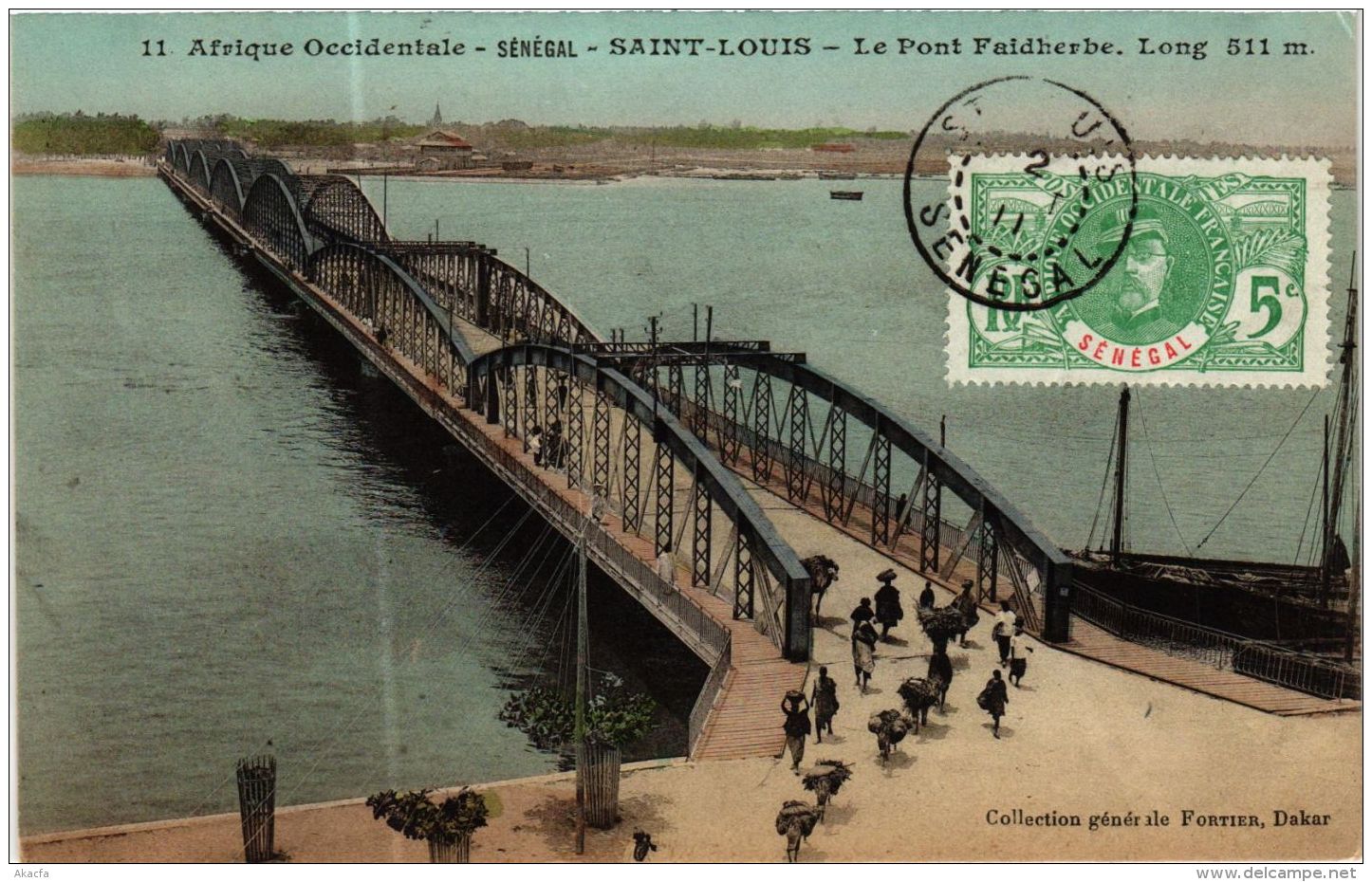 CPA Fortier 11, Saint Louis- Le Pont Faidherbe, SENEGAL (762010) - Senegal