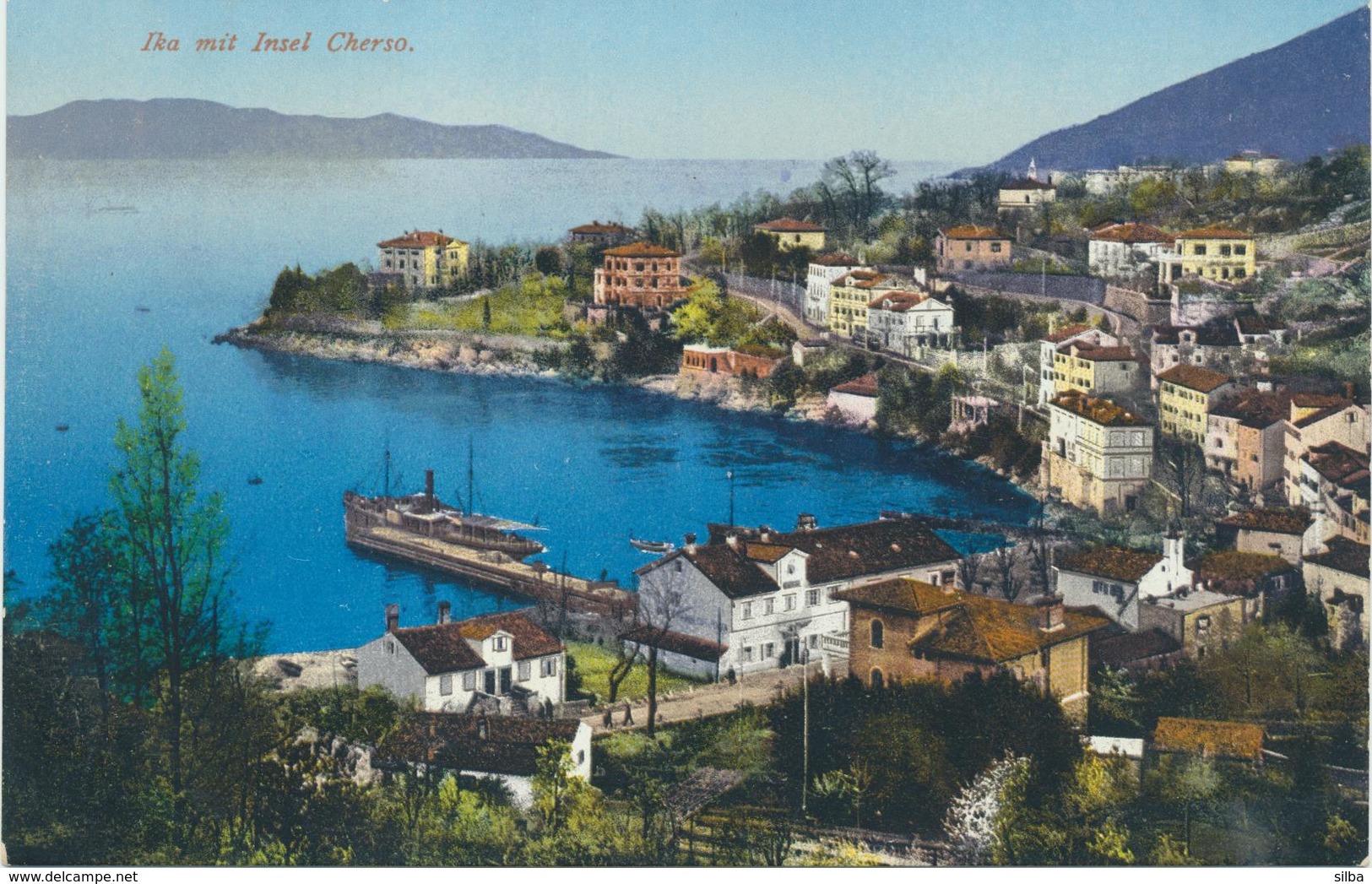 Croatia Ika / Mit Insel Cherso / Ika Sa Otokom Cresom / Panorama, Sailing Ship / Unused, New, Uncirculated - Croatia