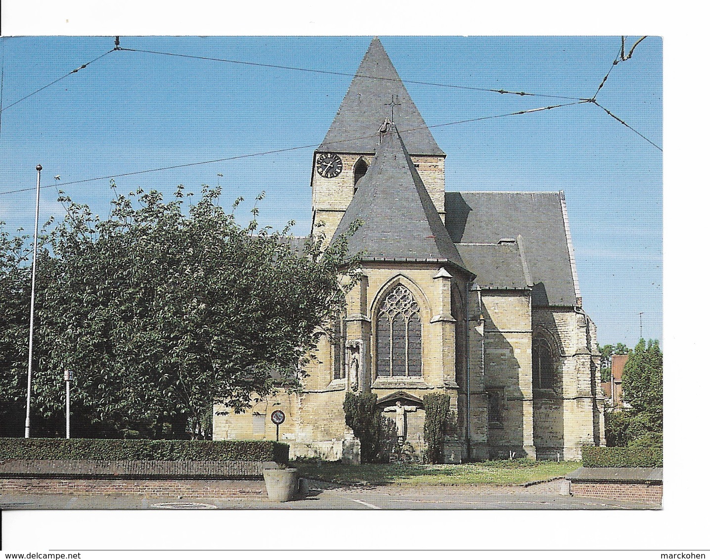 Drogenbos (1620) : Vue Arrière  De L'Eglise Saint Nicolas / Sint-Niklaaskerk (14ème Siècle).. CPSM. - Drogenbos