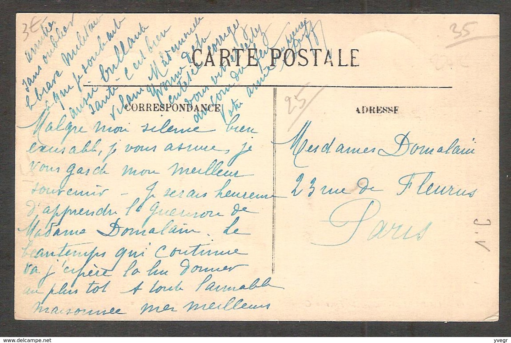 15 - St-Brice En Coglès ( I Et V ) La Poste Et Rue D'Antrain ( J. Sorel ) Cheval , Attelage , Tombereau (postée En 1914) - Other & Unclassified