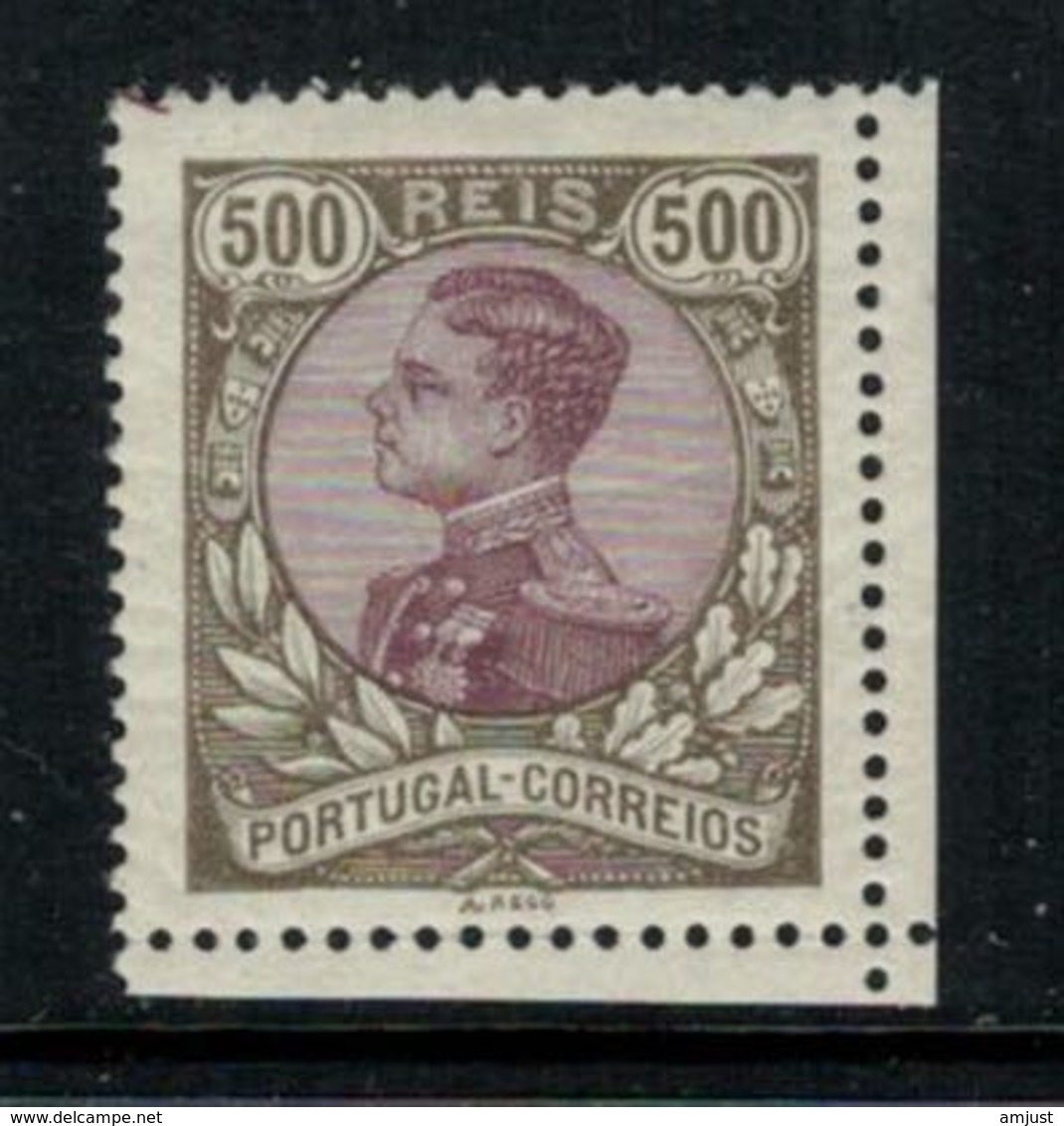 Portugal // 1910 //  Emmanuel II 500r Olive Et Violet Brun Timbre Neuf* Avec Charnière - Unused Stamps