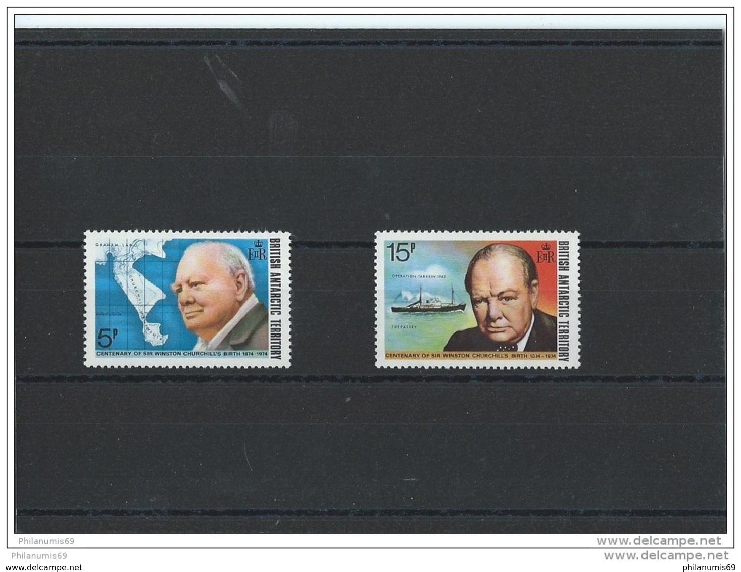 ANTARCTIQUE BRITANNIQUE 1974 - YT N° 62/63 NEUF SANS CHARNIERE ** (MNH) GOMME D'ORIGINE LUXE - Neufs