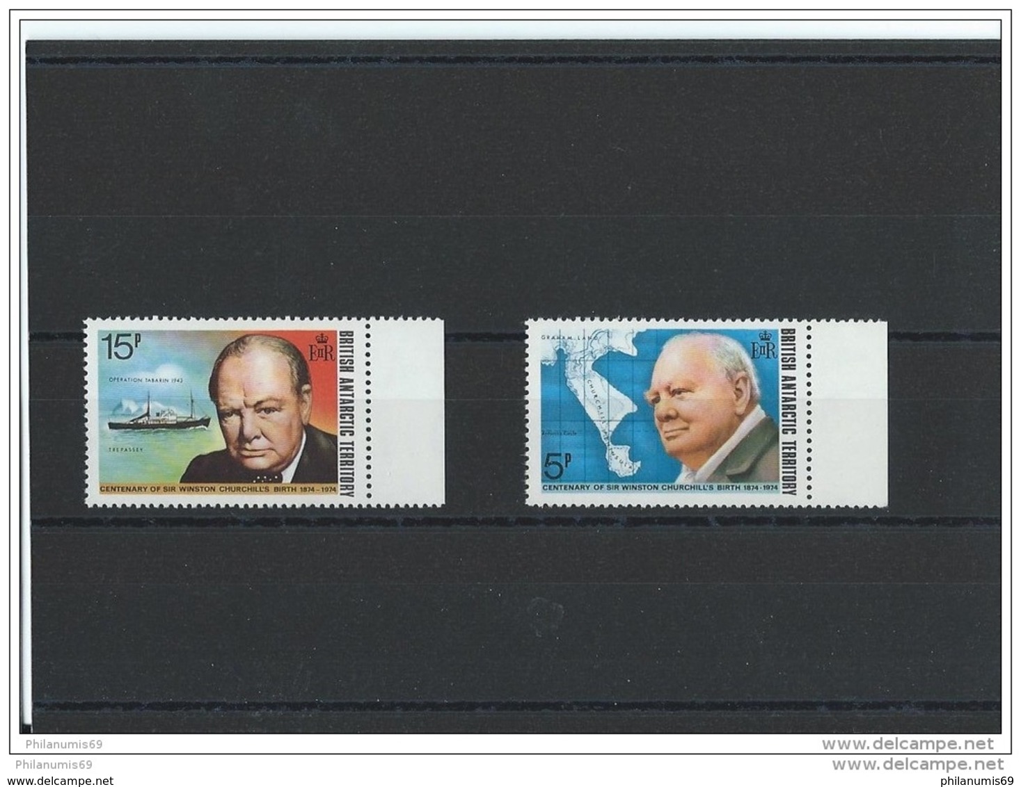 ANTARCTIQUE BRITANNIQUE 1974 - YT N° 62/63 NEUF SANS CHARNIERE ** (MNH) GOMME D'ORIGINE LUXE - Ungebraucht