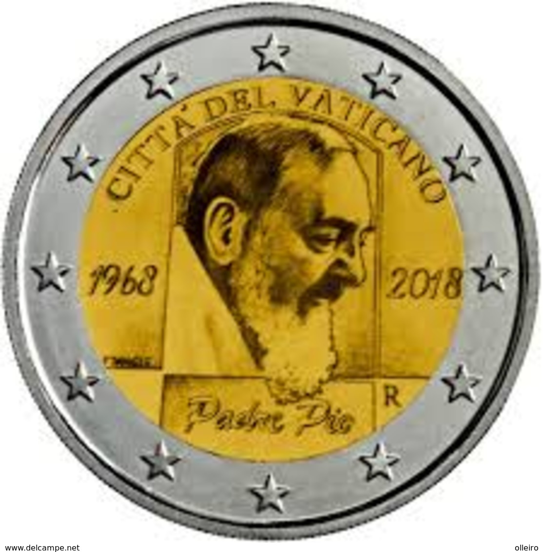 Vaticano Vatikan Vatican 2018 2 Euro 50°ANN. MORTE Padre PIO FDC In Folder Originale - Vaticano