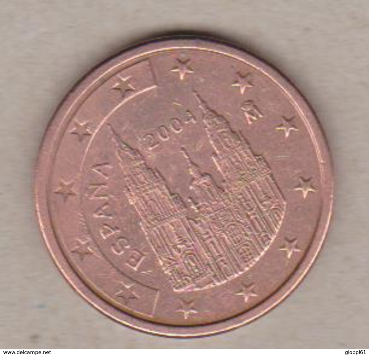 2004 Spagna 0,05c Circolata (fronte E Retro) - Spagna