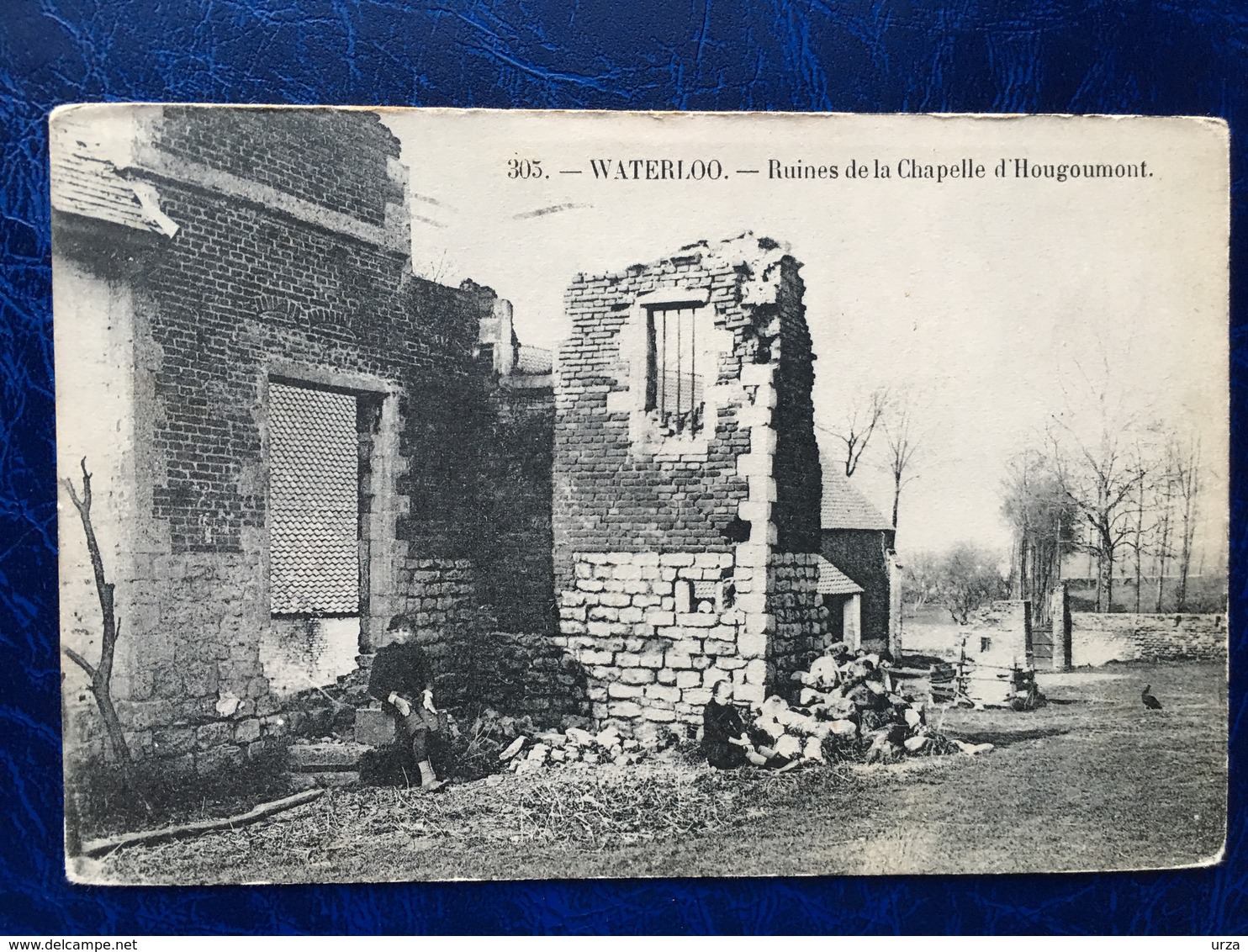 Waterloo/-ruines De La Chapelle D'Hougoumont-animée-1914 - Waterloo