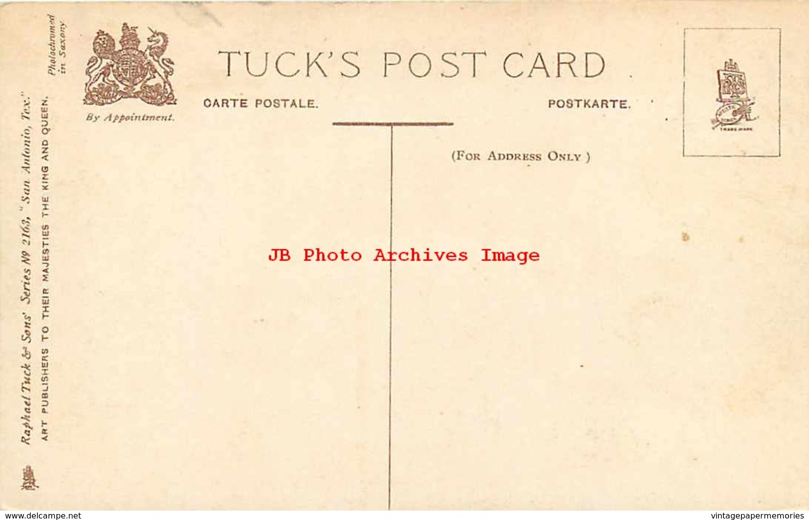 274599-Texas, San Antonio, Post Office, Tuck No 2163 - San Antonio