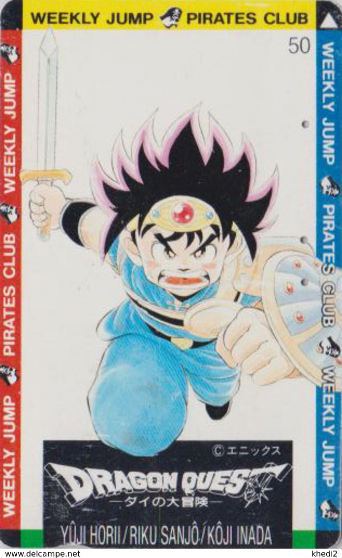 Télécarte Japon / 110-011 - MANGA - DRAGON BALL QUEST - WEEKLY JUMP PIRATES CLUB - ANIME Japan Phonecard - 10755 - Stripverhalen