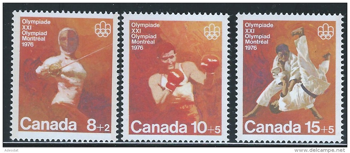 CANADA 1975 SEMI-POSTAL SCOTT B7 -B9** - Ungebraucht