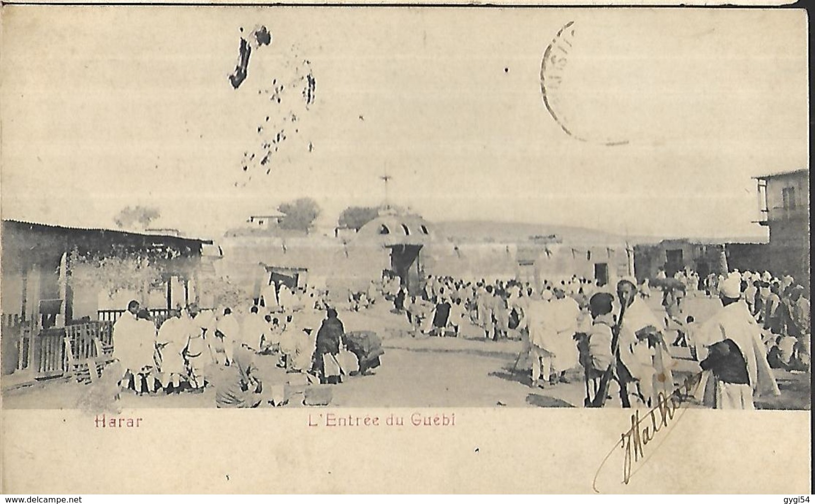 Côte De  Somalis    Harar  Entrée Du Guébi   CPA 1909 - Ethiopie