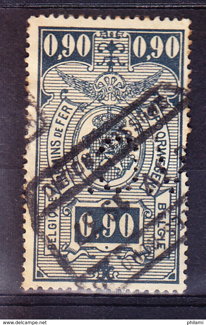 BELGIQUE, COB TR 145, OBL, PERFORE, PERFIN  (7B458) - Ohne Zuordnung