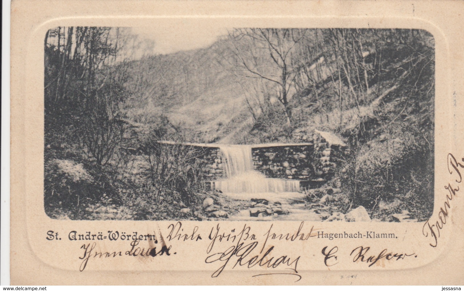 AK - NÖ - HAGENBACHKLAMM - Gemeinde St. Andrä-Wördern 1898 - Tulln