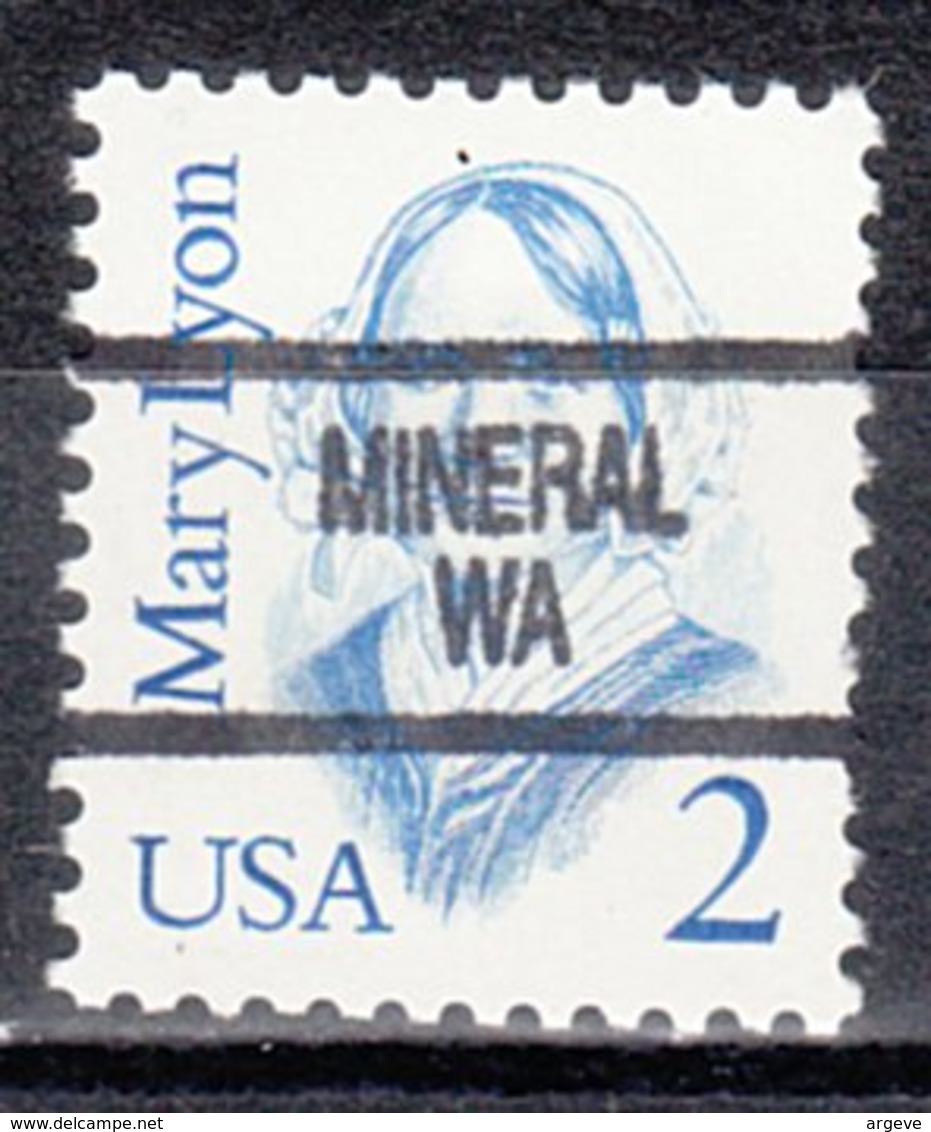 USA Precancel Vorausentwertung Preo, Locals Washington, Mineral 904 - Voorafgestempeld