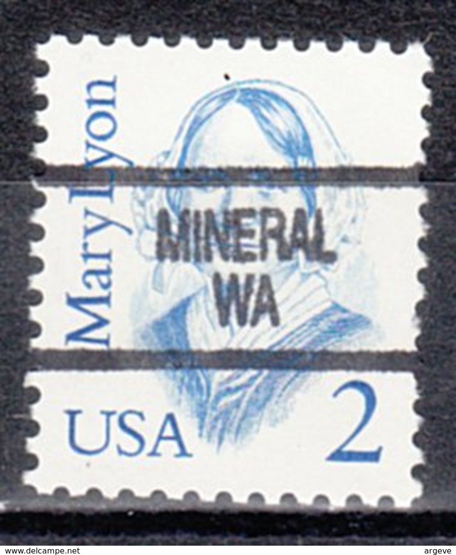 USA Precancel Vorausentwertung Preo, Locals Washington, Mineral 904 - Vorausentwertungen