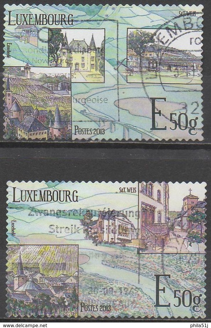 LUXEMBOURG    N°1925/1926__OBL VOIR SCAN - Usati